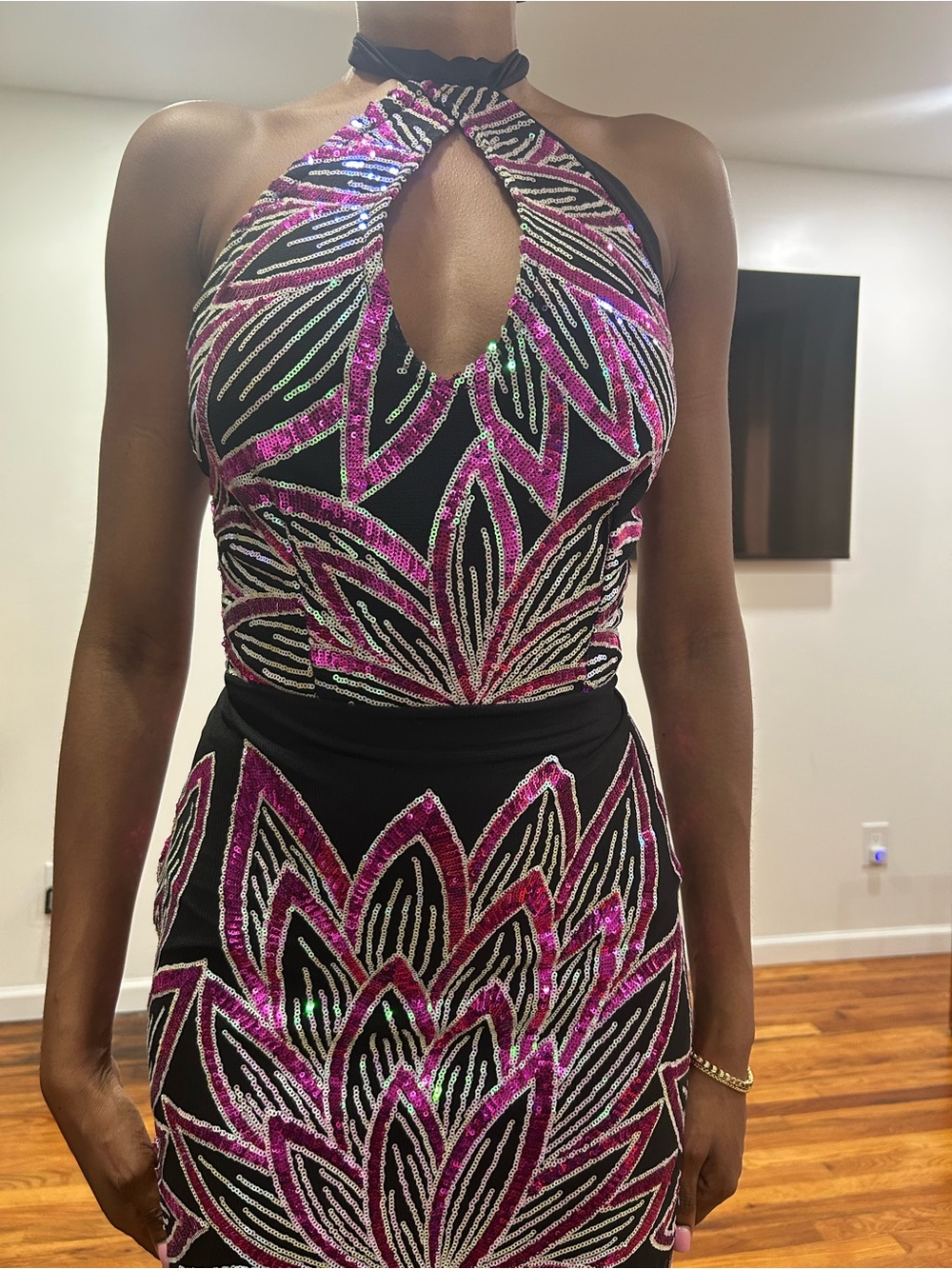 Custom lace Halter dress